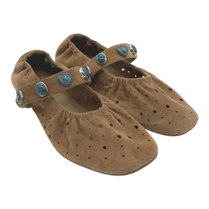 Ballerina camoscio donna Apepazza Cognac - Dafne 03-
