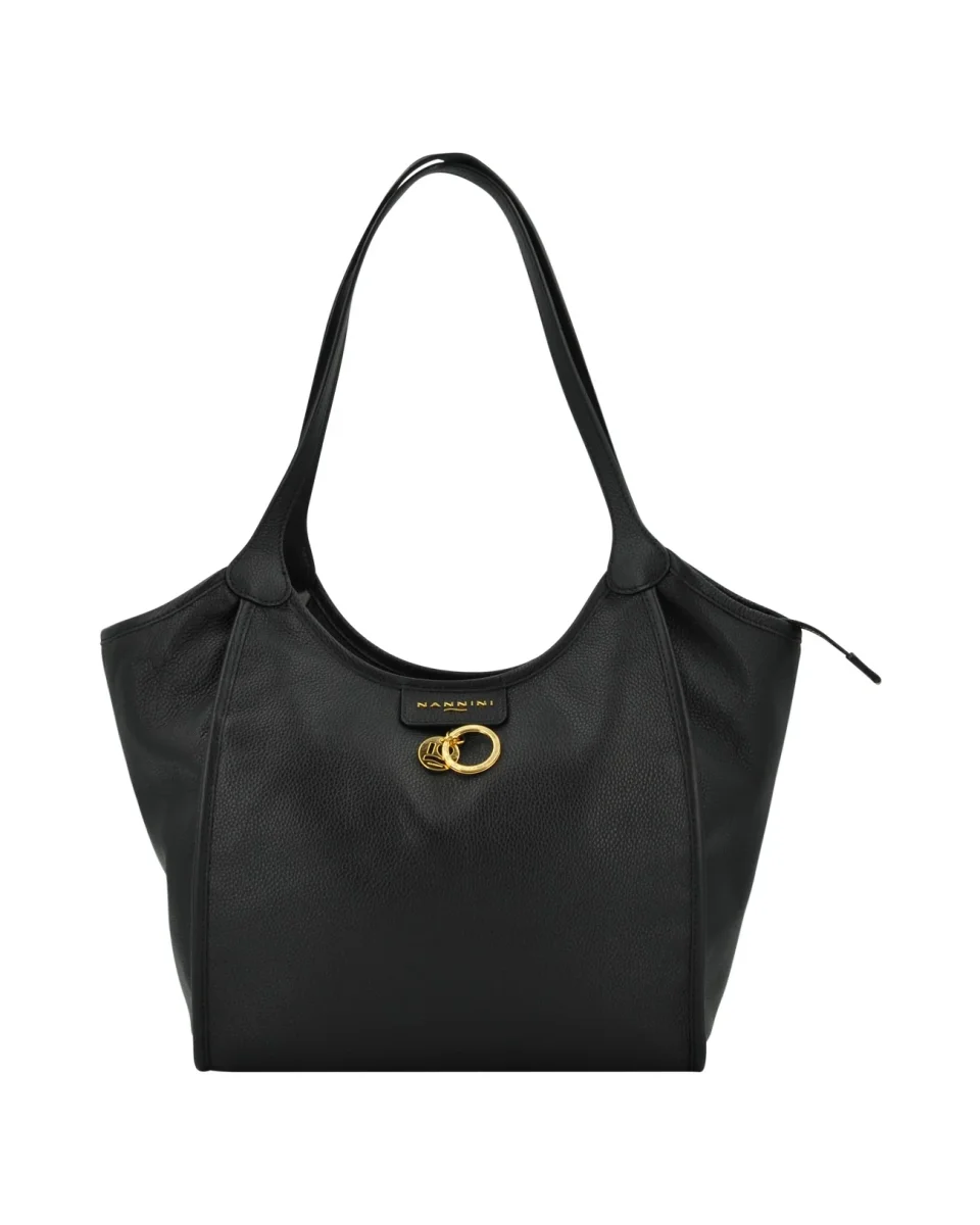 Borsa pelle Nannini Black - 19035 -