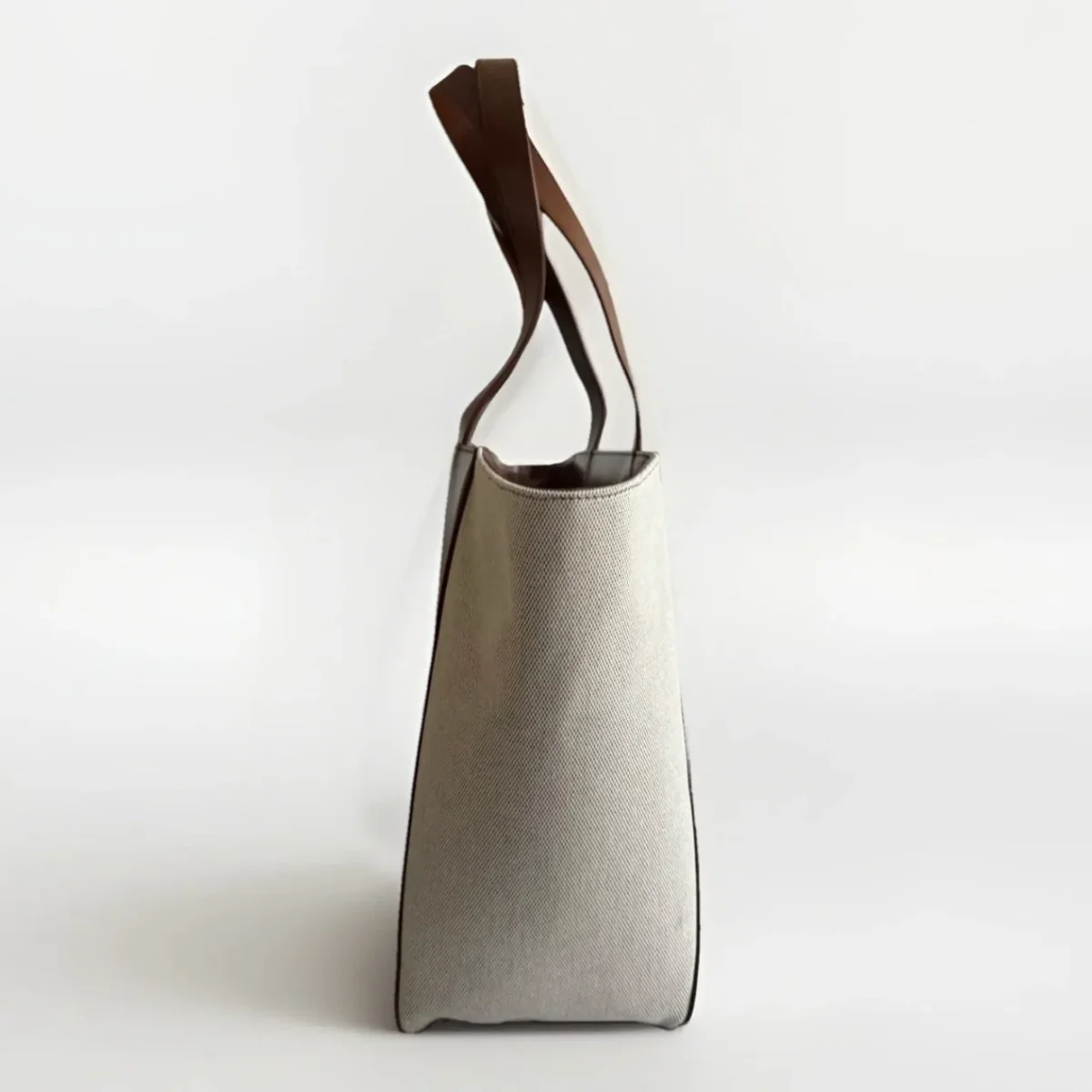 MUTH BAGS TOTE BAG ERA BORSA SHOPPING BAG ARTIGIANALE VERA PELLE E TESSUTO - immagine 3