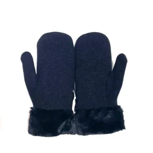 ALPO GUANTI MUFFOLE LANA BEIGE / BLU / NERO