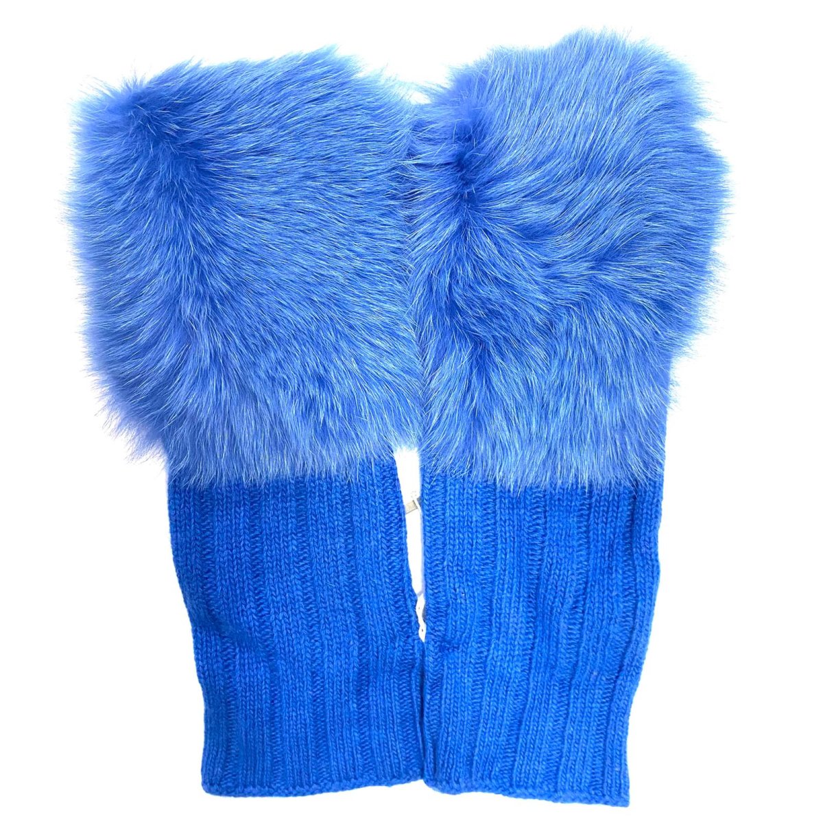 ALPO GUANTI MANICOTTI DONNA VOLPE BEIGE / BLU / MARRONE / NERO / ROSA