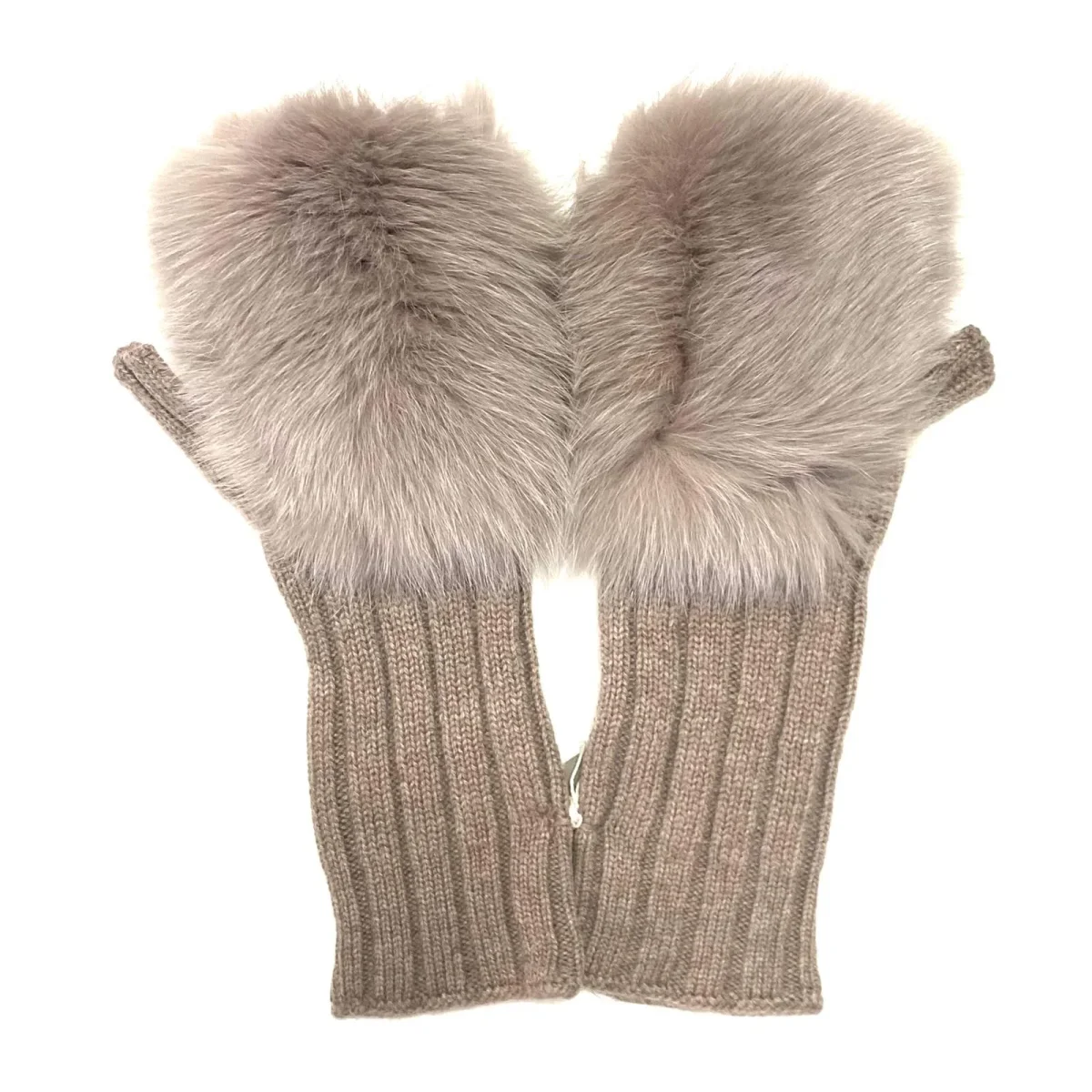ALPO GUANTI MANICOTTI DONNA VOLPE BEIGE / BLU / MARRONE / NERO / ROSA - immagine 6