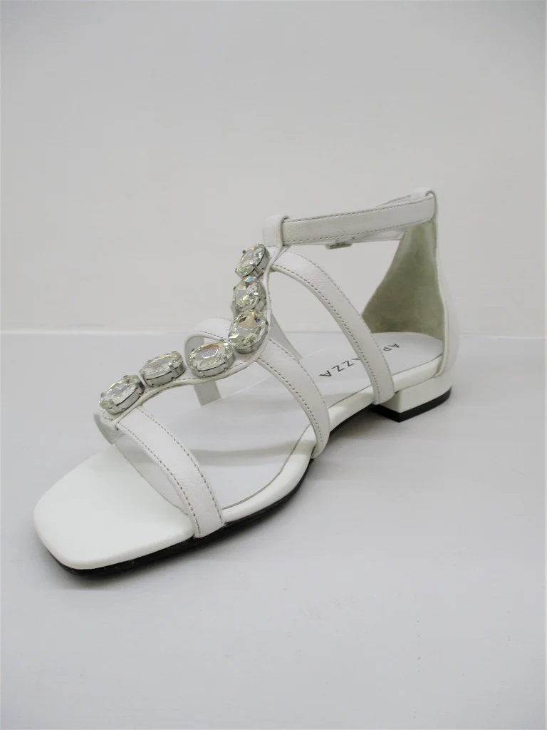 Sandalo pelle donna Apepazza Poppy bianco - immagine 5