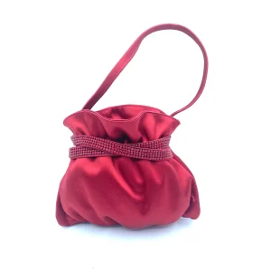 MARTIN CLAY POCHETTE RASO rosso
