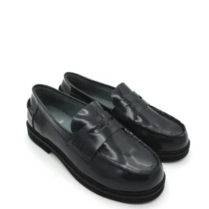 Mocassino pelle donna GoUp by Valery abrasivato Blue - WX25 -