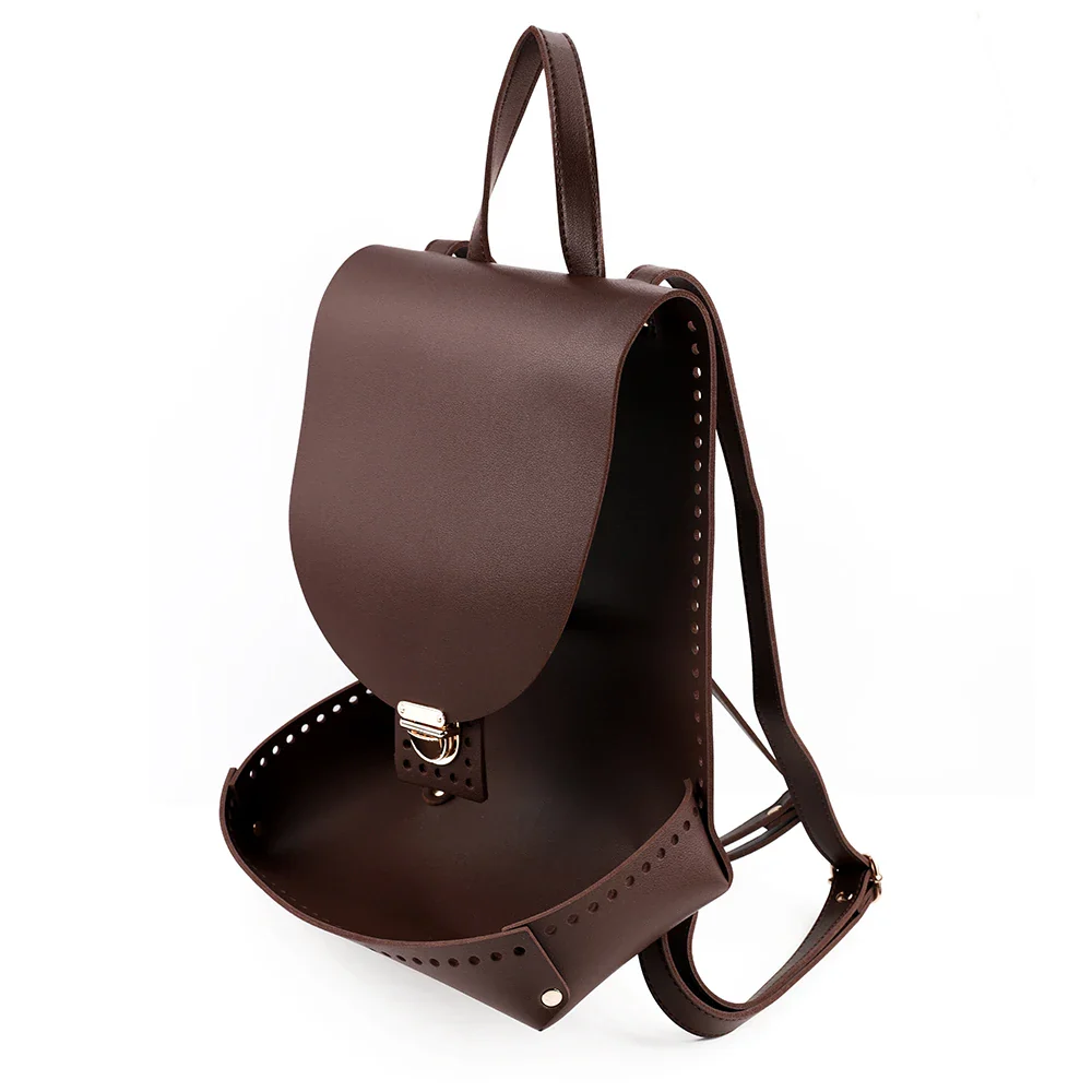 Kit Zaino / Borsa con Base in Ecopelle e Uncinetto – Fai-da-Te Borsa Unica - immagine 5