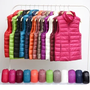 Gilet imbottito ultra-leggero da donna 2025 – smanicato oversize senza maniche, antivento e ripiegabile
