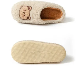 Pantofole Peluche Orso Simpatiche per Uomo e Donna – Ciabatte Morbide e Calde per Casa