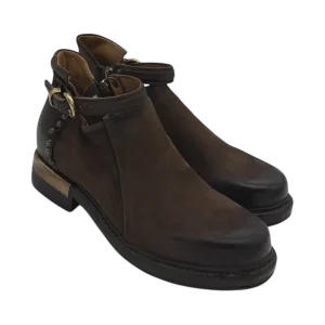 Scarpa pelle donna AS98 Ebano - B80233 -