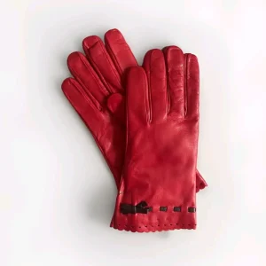 NANNINI GUANTI PELLE DONNA ROSSO