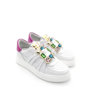 Sneaker pelle donna GIO+ Combi Luxury White - ADA39 -