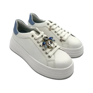 Sneakers donna Apepazza White Light Blue -Lea-