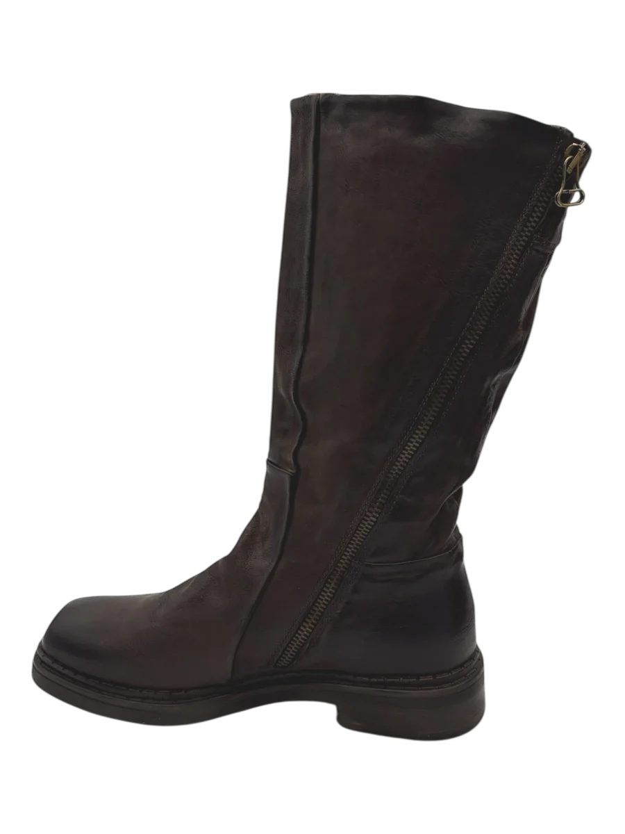 Stivale pelle donna AS98 Ebano - C15302 - - immagine 5