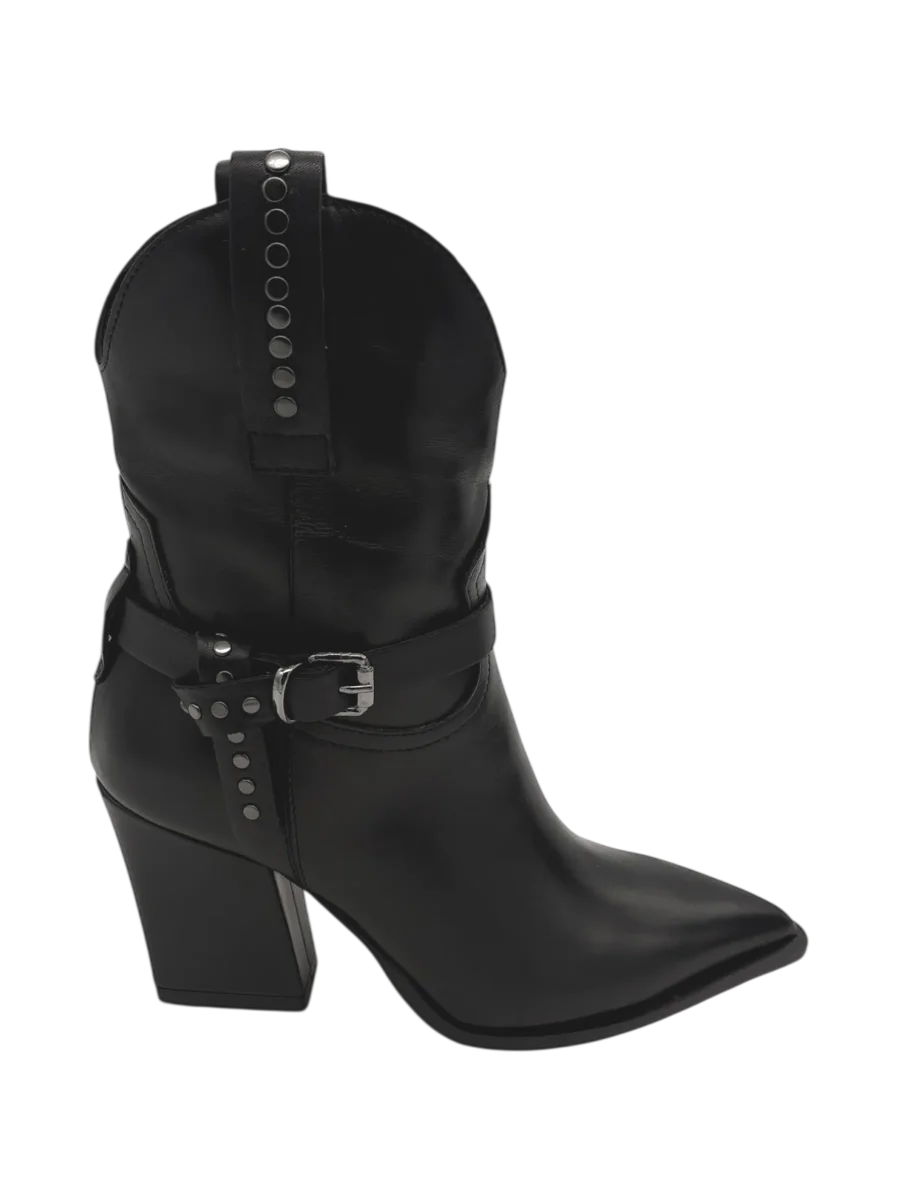 Stivale texano pelle donna Mimmù Black -M2726M14- - immagine 3