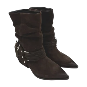 Stivale texano camoscio donna Mimmù Testa Moro -M6726M16-