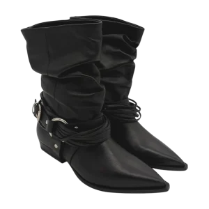 Stivale texano pelle donna Mimmù Black -M6726M16-