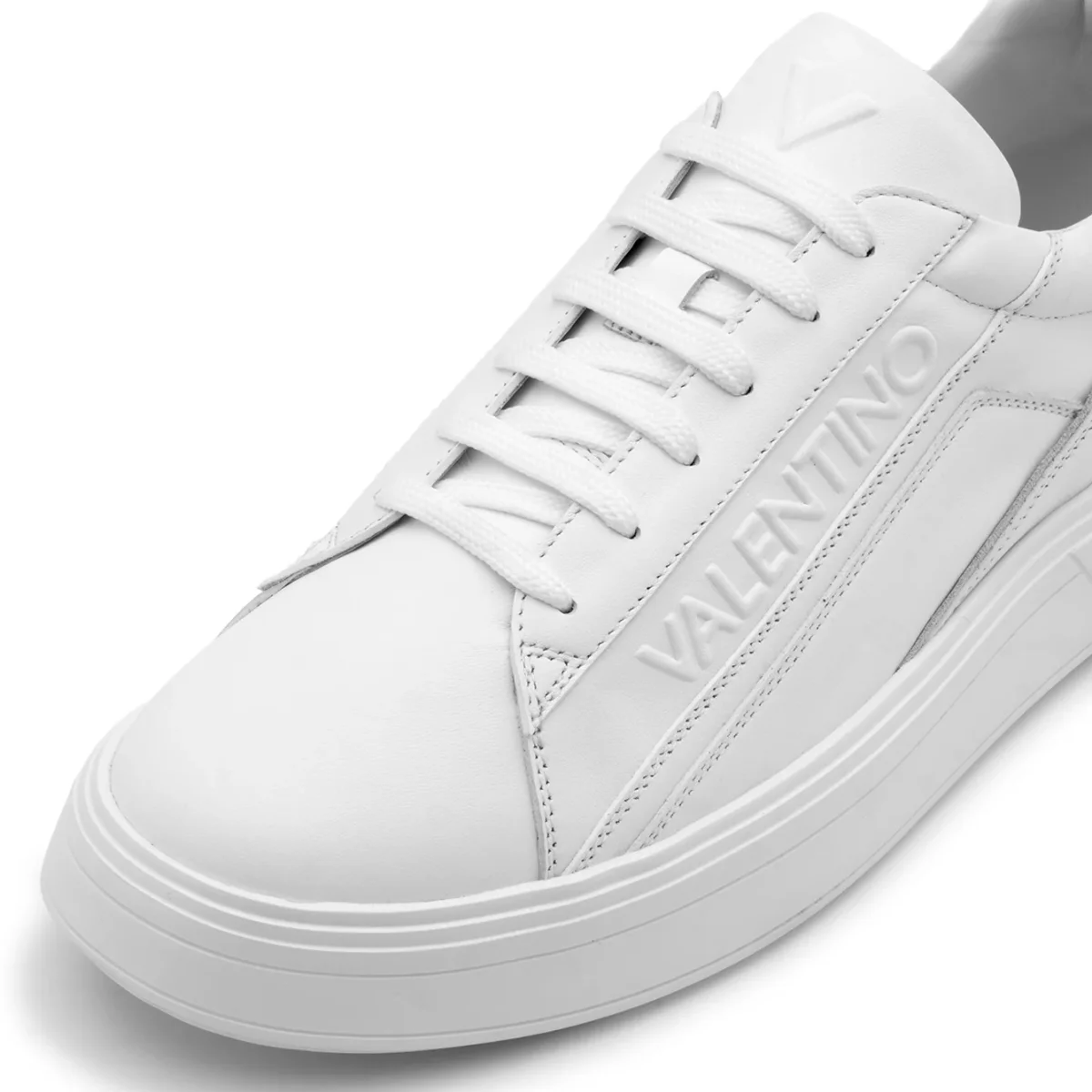 VALENTINO Sneaker Rey embossed White - immagine 6