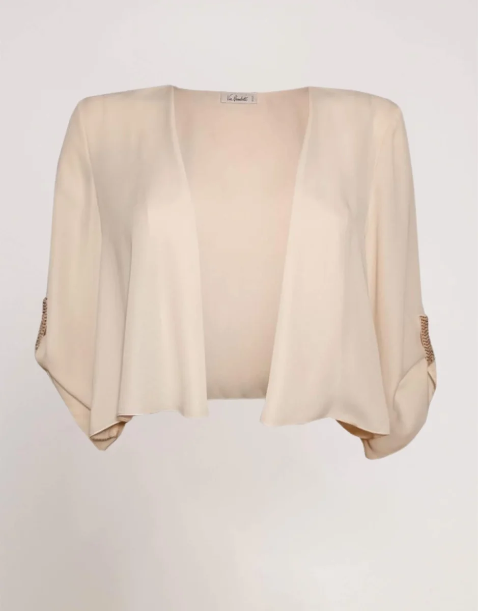 Bolero con passanti di paillettes - immagine 5