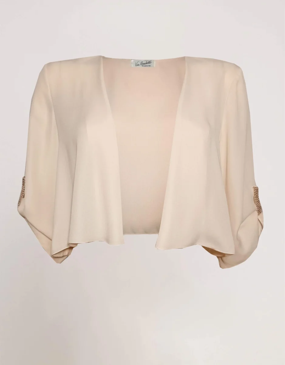 Bolero con passanti di paillettes curvy - immagine 9