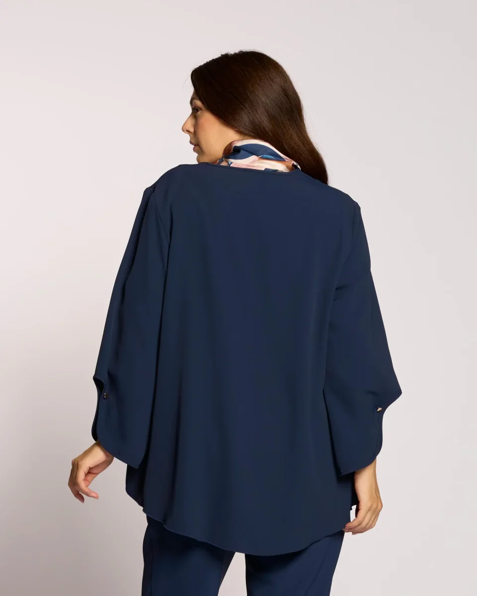 Caban con spacco e bottone sulle maniche curvy - immagine 6
