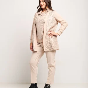 Cardigan in maglia con paillettes curvy