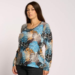 Maglia in tessuto con dettaglio paillettes curvy