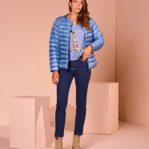 Maglia scollo V con intarsio