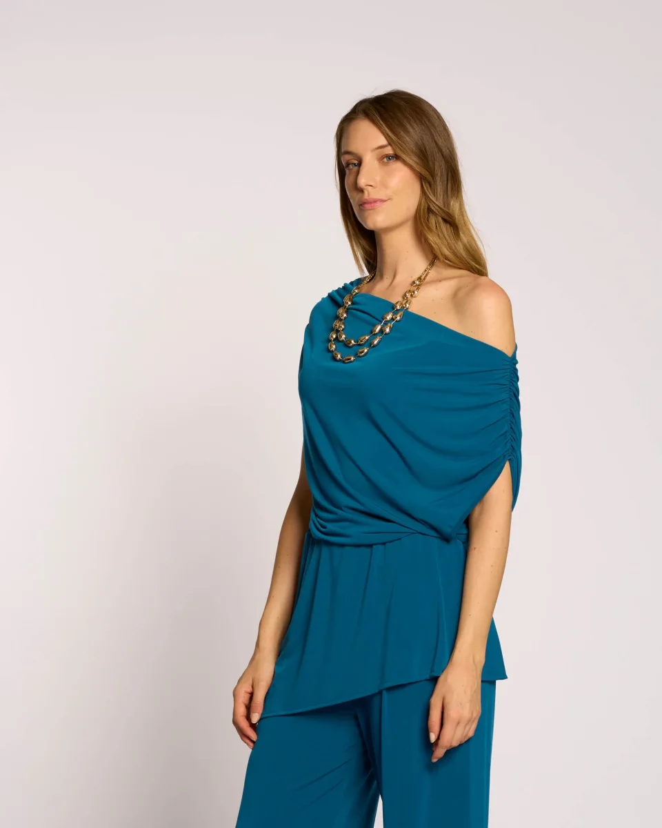 Pantalone a gamba dritta con elastico - immagine 5