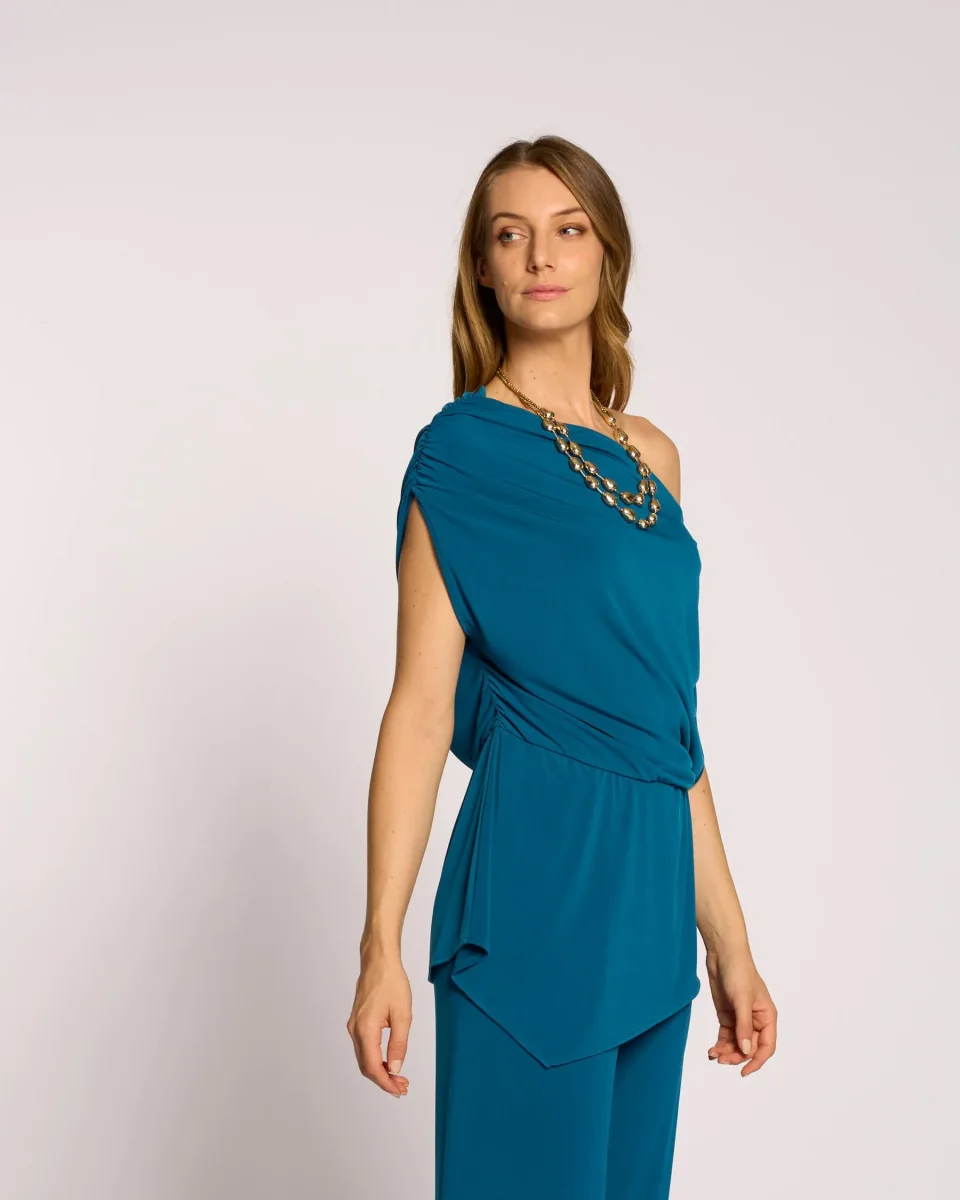Pantalone a gamba dritta con elastico - immagine 6