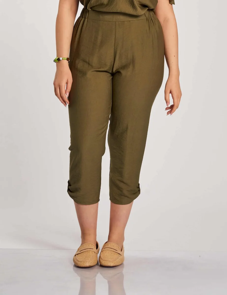 Pantalone con passante alla caviglia curvy - immagine 2
