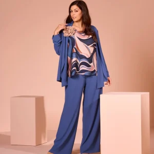 Pantalone in cady con elastico curvy