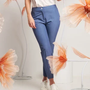 Pantalone in tessuto mélange