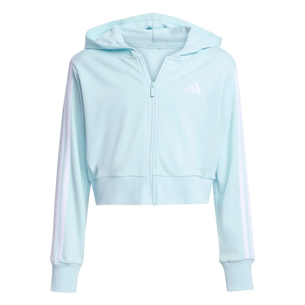 Adidas Felpa Jg 3S Ft Fz Cro Bambina JY4984