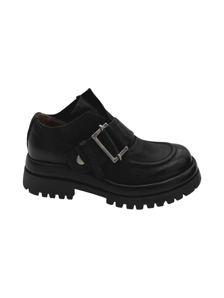 Scarpa pelle donna AS98 Nero - B51130 - - immagine 3
