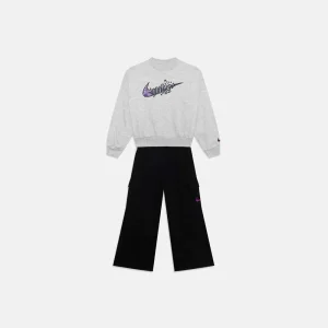 Nike Completo Nkg Po Crew Cargo Ft Pant Set Bambino 36N377